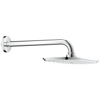 Верхний душ Grohe Rainshower Veris 300 с кронштейном 286 мм Хром (26068000)