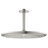 Верхний душ Grohe Rainshower Cosmopolitan 310 с кронштейном 142 мм Суперсталь (26067DC0)