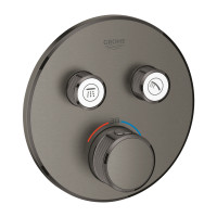 Термостат Grohe Grohtherm SmartControl прихованого монтажу з двома кнопками управління Темний графіт (29119AL0) Термостат Grohe Grohtherm SmartControl прихованого монтажу з двома кнопками управління Темний графіт (29119AL0)
