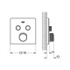 Grohe Grohtherm SmartControl Термостат для вбудованого монтажу на 2 виходи (29156LS0 )