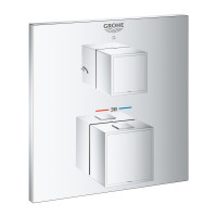 Термостат Grohe Grohtherm Cube Хром (24154000) Термостат Grohe Grohtherm Cube Хром (24154000)