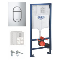 Комплект для унитаза Grohe Rapid SL для подвесного унитаза (кнопка Arena Cosmopolitan S) (39504000)