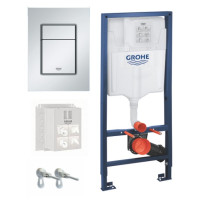 Комплект для унитаза Grohe Rapid SL для подвесного унитаза (кнопка Skate Cosmopolitan S) (39501000)