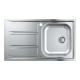 Кухонная мойка с нержавеющей стали Grohe K400 45-S 86/50 1.0 REV (31566SD0) Нержавеющая сталь, матовая