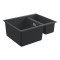 Каменная кухонная мойка Grohe Granite Black K500 60-C 55.5/46 1.5 REV (31648AP0) Черный гранит