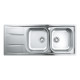 Кухонная мойка с нержавеющей стали Grohe K400 80-S 116/50 2.0 REV (31587SD0) Нержавеющая сталь, матовая