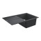 Кам'яна кухонна мийка Grohe Granite Black K400 50-C 78/50 1.0 REV (31639AP0) чорний граніт