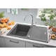 Каменная кухонная мойка Grohe Granite Grey K400 50-C 78/50 1.0 REV (31639AT0) Серый гранит