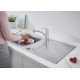 Кухонная мойка с нержавеющей стали Grohe K500 60-S 100/50 1.0 REV Матовая (31563SD1)