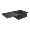 Кам'яна кухонна мийка Grohe Granite Black K500 60-C 100/50 1.0 REV (31645AP0) чорний граніт
