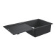 Кам'яна кухонна мийка Grohe Granite Black K500 60-C 100/50 1.0 REV (31645AP0) чорний граніт