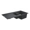 Кам'яна кухонна мийка Grohe Granite Black K400 60-C 100/50 1.5 REV (31642AP0) чорний граніт