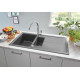Кам'яна кухонна мийка Grohe Granite Grey K400 60-C 100/50 1.5 REV (31642AT0) сірий граніт
