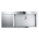 Кухонна мийка з нержавіючої сталі Grohe K1000 80-S 116/52 1.0 rh (31582sd0) матова, в рівень зі стільницею, чаша праворуч