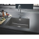 Кам'яна кухонна мийка Grohe Granite Grey K700U 70-C 61/45. 7 1.0 (31655AT0) сірий граніт, під стільницю