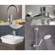 Комплект для ванни і кухні Grohe Eurosmart 4 в 1, Хром (123248MK)