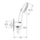 Душевой набор Grohe Tempesta 110 на 2 режима струи Хром (26406003)