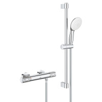 Душова система Grohe Grohtherm 1000 Performance з термостатом для настінного монтажу Хром (34834001) Душова система Grohe Grohtherm 1000 Performance з термостатом для настінного монтажу Хром (34834001)