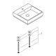 Grohe Cube Ceramic Раковина для столешницы накладная 500х490 мм (3947800H)