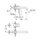 Змішувач для раковини на два отвори Grohe Essence M-Size, Хром (19408001) (Без механізму вбудованого монтажу)