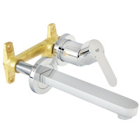 Смеситель для раковины Grohe BauEdge на два отверстия Хром (20474000) (С механизмом встраиваемого монтажа)