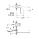 Змішувач для раковини на два отвори Grohe Plus L-Size Хром (29306003) (Без механізму вбудованого монтажу)
