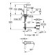Змішувач для раковини Grohe Lineare XS-Size Хром (23790001)