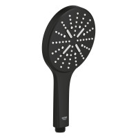 Ручний душ Grohe Rainshower Smartactive 130 на 3 режими струменя Фантомний чорний (22127KF0)