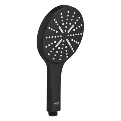 Ручной душ Grohe Rainshower Smartactive 130 на 3 режима струи Фантомный черный (22127KF0)