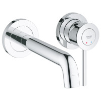Смеситель для раковины Grohe BauClassic на два отверстия Хром (2029200C)