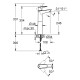 Смеситель для раковины Grohe BauEdge XL-Size Хром (23761001)