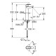 Змішувач для раковини Grohe BauLoop XL-Size, Хром (23764001)