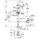 Смеситель для раковины Grohe Eurosmart L-Size, Хром (23537003)