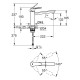 Grohe BauEdge Смеситель однорычажный для мойки (31693000)