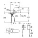 Інфрачервоний змішувач для раковини Grohe Europlus E 220V Хром (36015001)