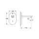 Інфрачервоний змішувач для раковини без змішування Grohe Euroeco Cosmopolitan E Bluetooth Хром (36410000)