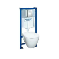 Grohe Solido Perfect Набор 4 в 1 - инстал. 38772001, подвесным унитазом в компл.с сидением Soft (39186000)
