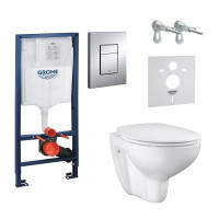 Інсталяція Grohe Комплект Bau Ceramic, інсталяційна система з підвісним унітазом (39586000) Інсталяція Grohe Комплект Bau Ceramic, інсталяційна система з підвісним унітазом (39586000)