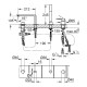 Grohe Lineare Смеситель для ванны на четыре отверстия (19577GL1)