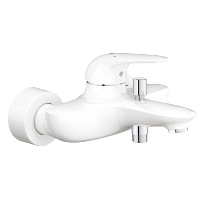 Змішувач для ванни Grohe Eurostyle білий місяць, хром для перемикання між ванною і верхнім душем (23726LS3)