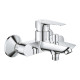Смеситель для ванны Grohe BauEdge Хром с переключением между ванной и верхним душем (23605001)