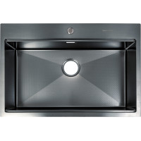 Кухонная мойка с нержавеющей стали Gunter&Hauer Bever 7522 Black Honey (75х51см)