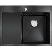 Кухонна мийка з нержавіючої сталі Gunter&Hauer Rauda 6522 Black Honey LW (65х51см)