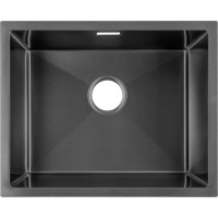 Кухонна мийка з нержавіючої сталі Gunter&Hauer Ruwer 5522 Black (55х45см)