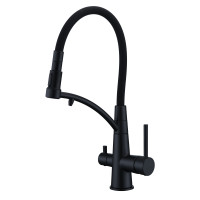 Кухонний змішувач Gunter&Hauer FEST Black Чорний з підключенням до фільтрованої води