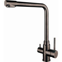 Кухонний змішувач Gunter&Hauer Luft BLACK Чорний з підключенням до фільтрованої води