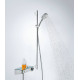 Душовий набір Hansgrohe Raindance Select E 120 3jet EcoSmart з душовою лійкою і мильницею 26623000