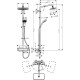 Душова система Hansgrohe Croma E Showerpipe 280 1jet EcoSmart 27660000 з термостатом