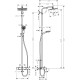 Душова система Hansgrohe Crometta E 240 1jet Showerpipe з термостатом 27298000
