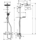 Душова система Hansgrohe Crometta S 240 1jet Showerpipe з термостатом, хром 27267000